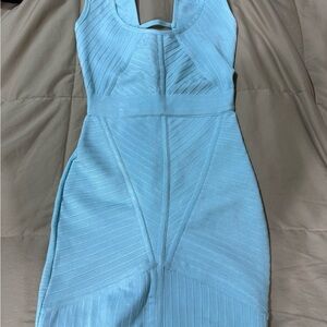 WOW Couture Light Blue Backless Dress